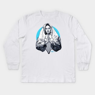 Liv Ullmann - An illustration by Paul Cemmick Kids Long Sleeve T-Shirt